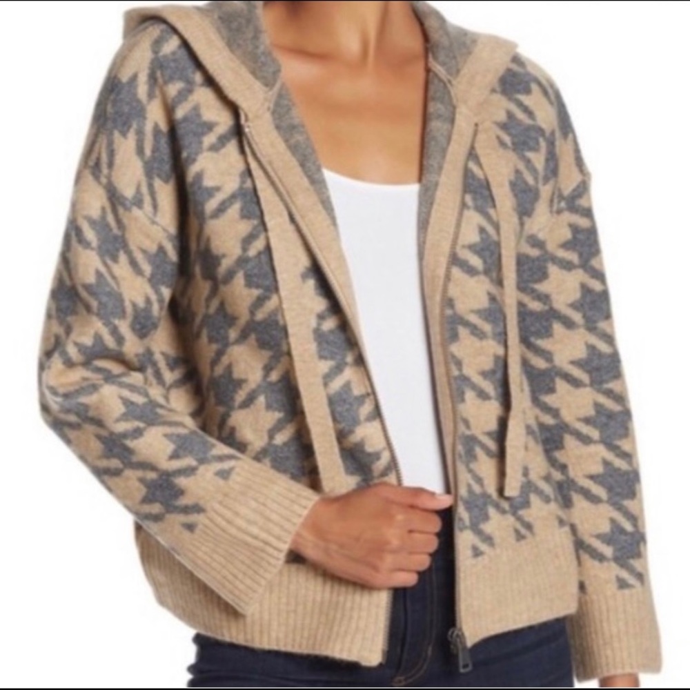 Adyson Parker Houndstooth Sweater Jacket